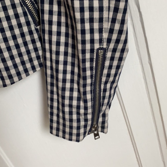 J. Crew Motorcycle jacket in gingham - Picture 7 of 11